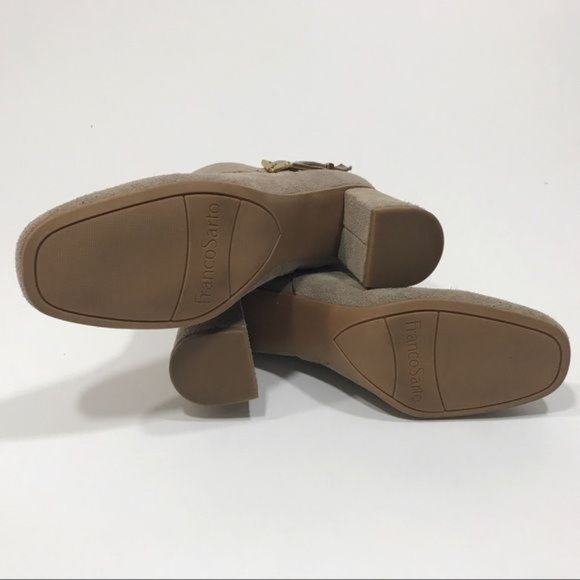 NWOT Franco Sarto Suede Block Heel Ankle Boots Size 6.5 - Picture 6 of 8